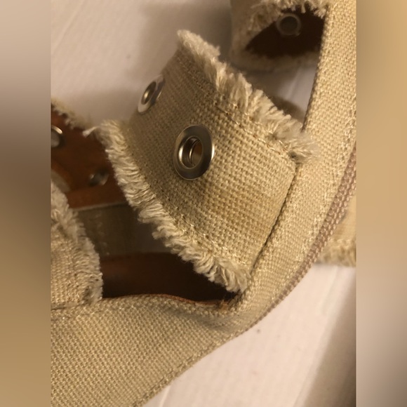 CAPE ROBBIN HIGH HEEL DENIM SANDALS SIZE 8.5 - Picture 8 of 10